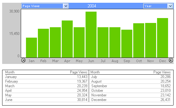 Page Views 2004