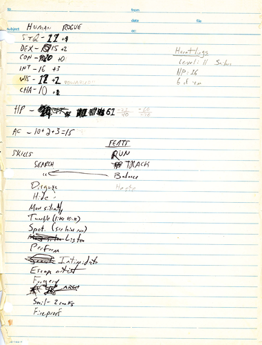 horatio stats sheet
