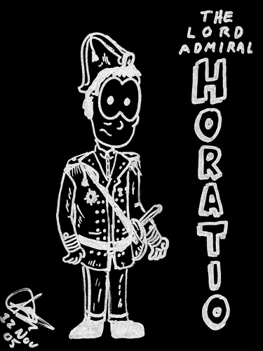 drawing of admiral horatio