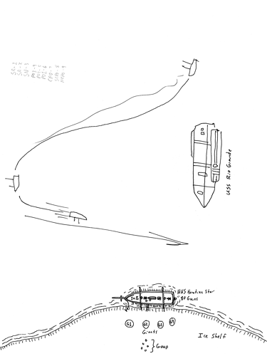 ice shelf battle map sketch